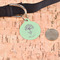Yoga Tree Round Pet ID Tag - Large - In Context