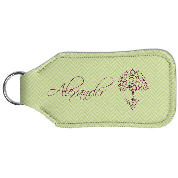 Yoga Tree Sanitizer Holder Keychain - Large (Back)