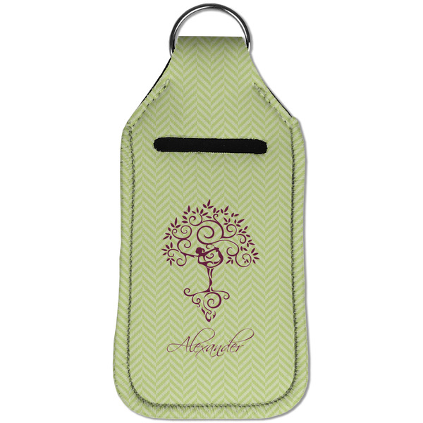 Yoga Tree Sanitizer Holder Keychain - Large (Front)