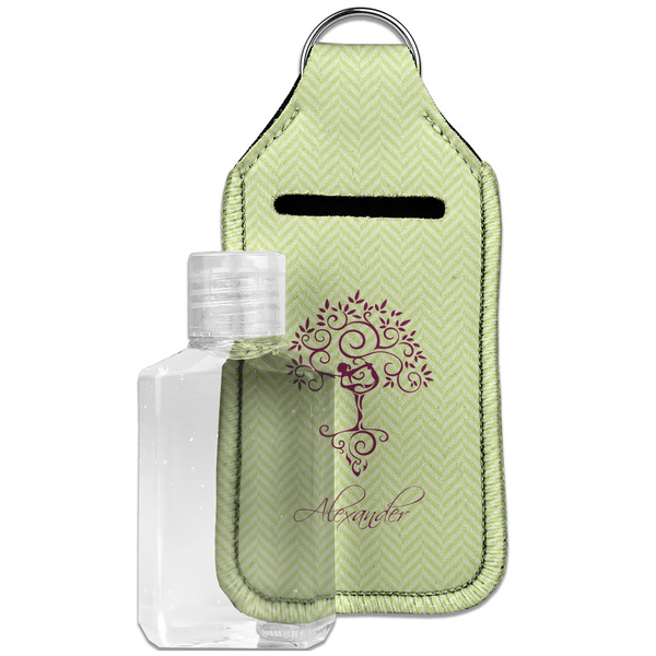 Custom Yoga Tree Hand Sanitizer & Keychain Holder - Large (Personalized)