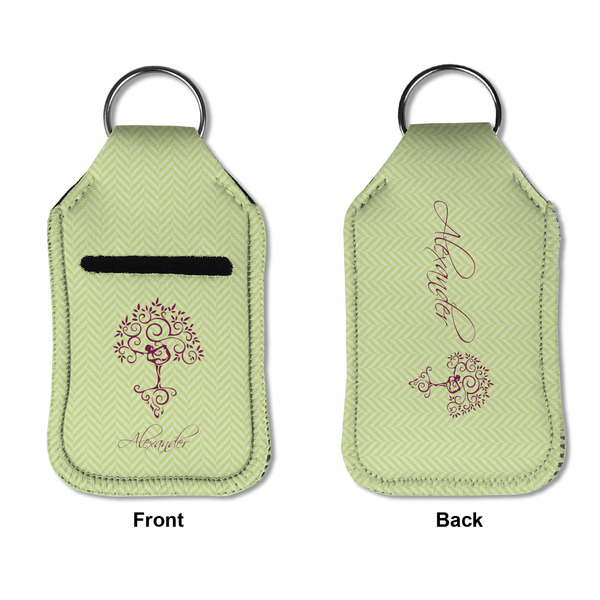 Yoga Tree Sanitizer Holder Keychain - Small APPROVAL (Flat)