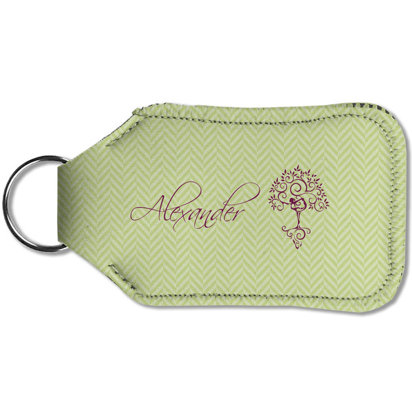Yoga Tree Sanitizer Holder Keychain - Small (Back)