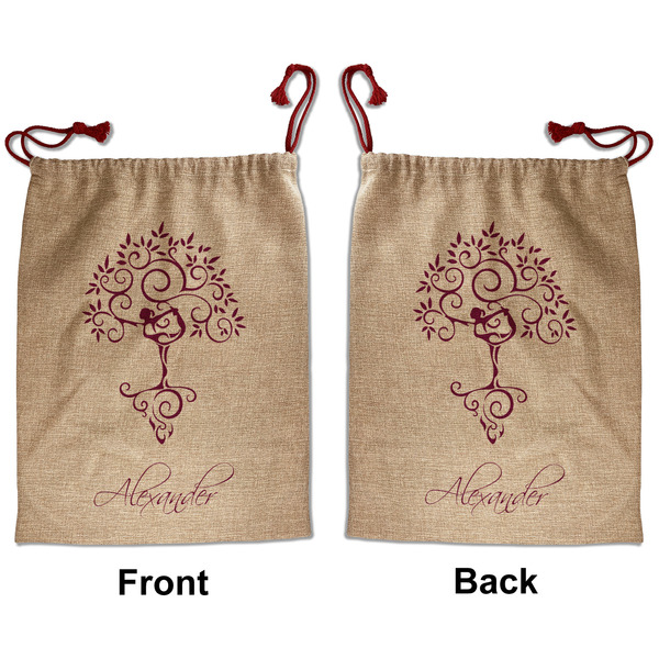 Yoga Tree Santa Bag - Front and Back