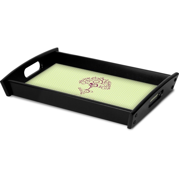 Yoga Tree Serving Tray Black - Corner