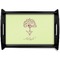 Yoga Tree Black Wooden Tray - Small (Personalized)