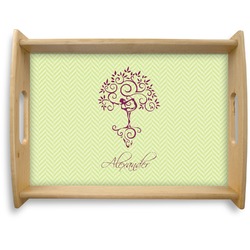Yoga Tree Natural Wooden Tray - Large (Personalized)