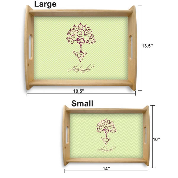 Yoga Tree Serving Tray Wood Sizes