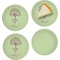 Yoga Tree Set of Appetizer / Dessert Plates