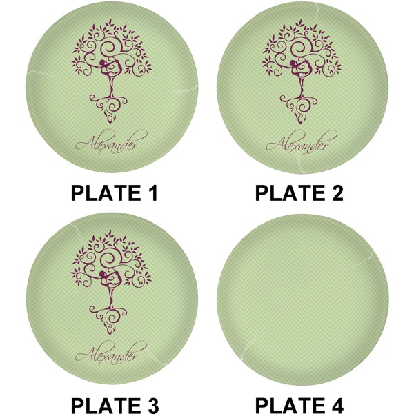 Yoga Tree Set of Lunch / Dinner Plates (Approval)