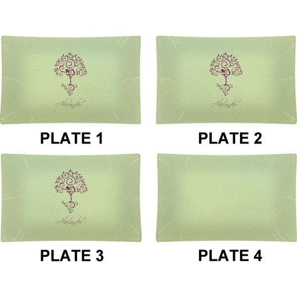 Yoga Tree Set of Rectangular Dinner Plates (Approval)
