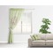 Yoga Tree Sheer Curtain With Window and Rod - in Room Matching Pillow