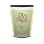 Yoga Tree Ceramic Shot Glass - 1.5 oz - Two Tone - Single (Personalized)