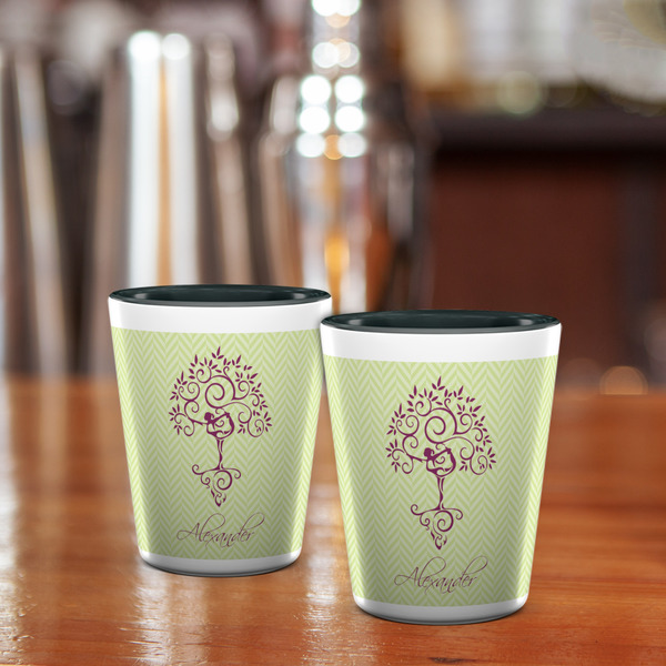 Yoga Tree Shot Glass - Two Tone - LIFESTYLE