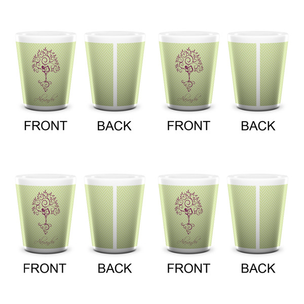 Yoga Tree Shot Glass - White - Set of 4 - APPROVAL