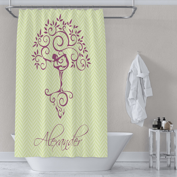 Yoga Tree Shower Curtain Lifestyle