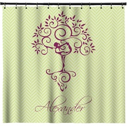 Yoga Tree Shower Curtain (Personalized)