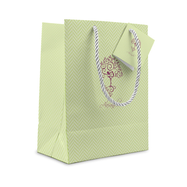 Custom Yoga Tree Small Gift Bag (Personalized)