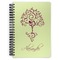 Yoga Tree Spiral Journal Large - Front View