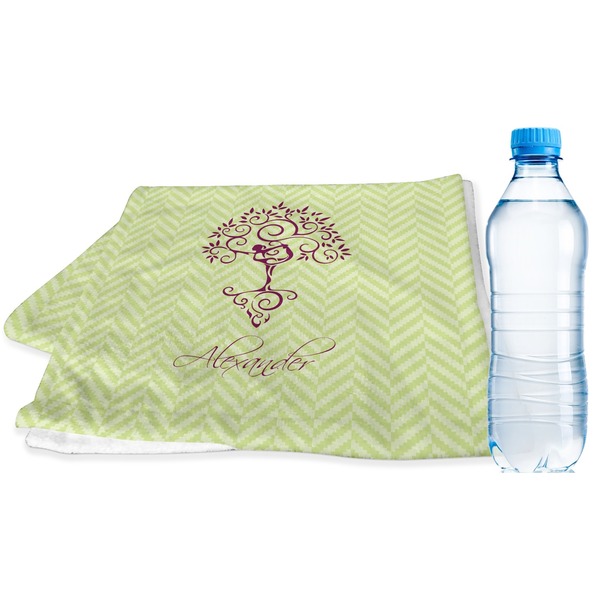 Custom Yoga Tree Sports & Fitness Towel (Personalized)