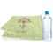 Yoga Tree Sports Towel Folded with Water Bottle