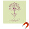 Yoga Tree Square Car Magnet - 10" (Personalized)