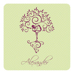Yoga Tree Square Decal - Large (Personalized)