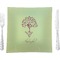 Yoga Tree 9.5" Glass Square Lunch / Dinner Plate- Single or Set of 4 (Personalized)