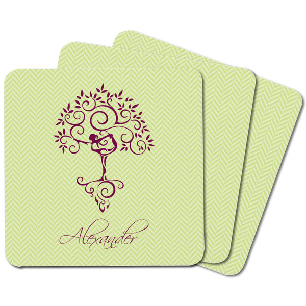 Yoga Tree Square Fridge Magnet - MAIN