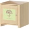 Yoga Tree Square Wall Decal on Wooden Cabinet