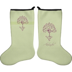 Yoga Tree Holiday Stocking - Double-Sided - Neoprene (Personalized)