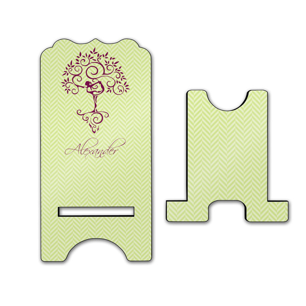 Yoga Tree Stylized Phone Stand - Front & Back - Large