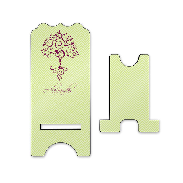 Yoga Tree Stylized Phone Stand - Front & Back - Small