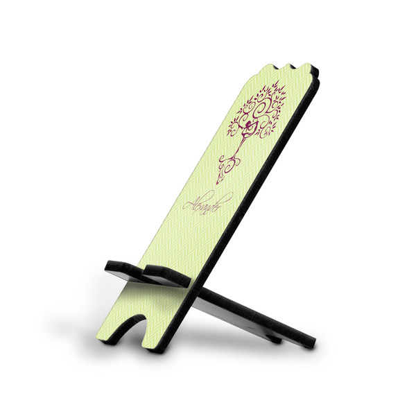 Custom Yoga Tree Stylized Cell Phone Stand - Large w/ Name or Text