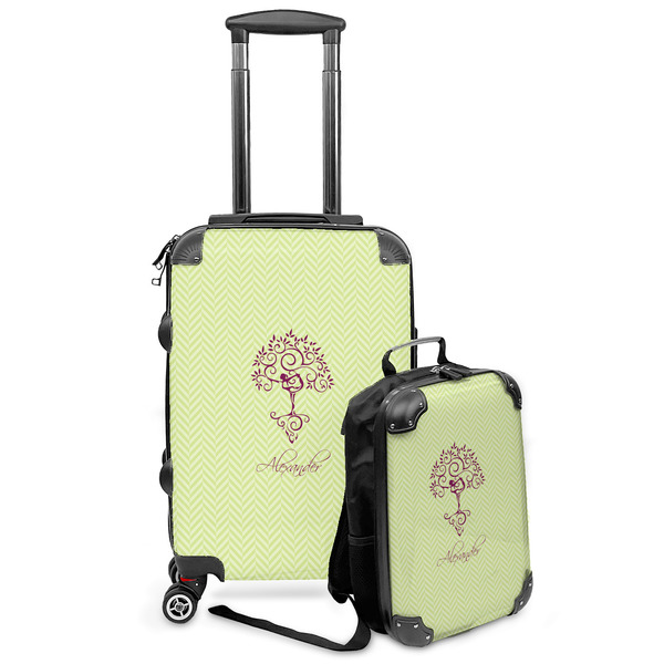 Custom Yoga Tree Kids 2-Piece Luggage Set - Suitcase & Backpack (Personalized)