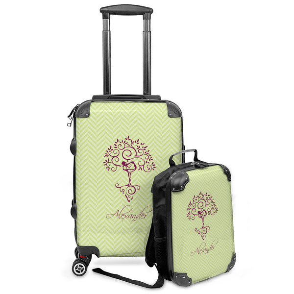 Custom Yoga Tree Kids 2-Piece Luggage Set - Suitcase & Backpack (Personalized)