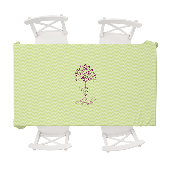 Custom Yoga Tree Tablecloth - 58"x102" (Personalized)