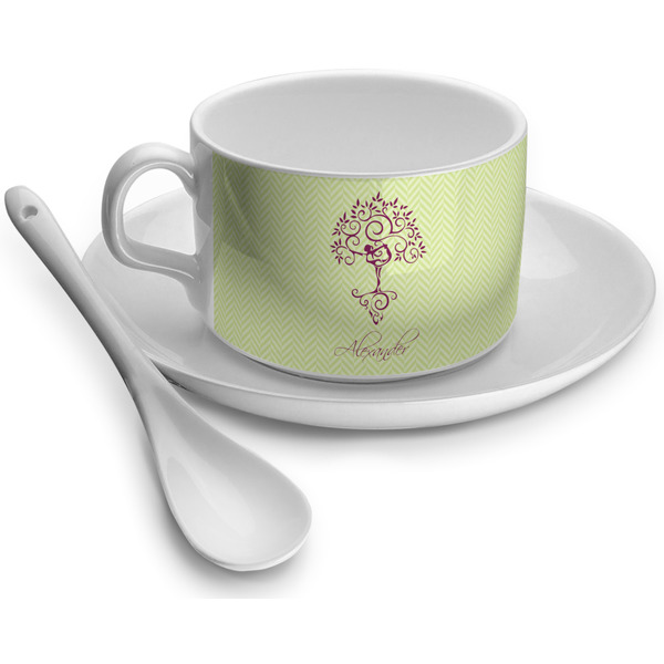 Custom Yoga Tree Tea Cup - Single (Personalized)