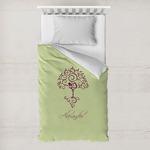 Yoga Tree Toddler Duvet Cover w/ Name or Text