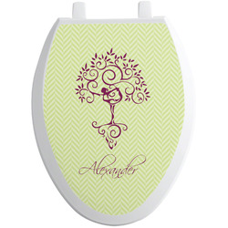 Yoga Tree Toilet Seat Decal - Elongated (Personalized)