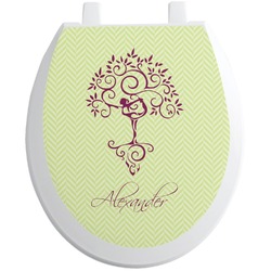 Yoga Tree Toilet Seat Decal (Personalized)