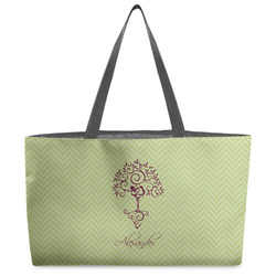 Yoga Tree Beach Totes Bag - w/ Black Handles (Personalized)