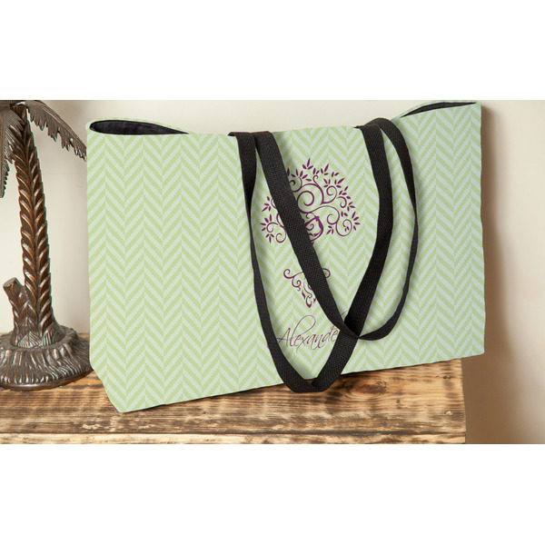 Yoga Tree Tote w/Black Handles - Lifestyle View