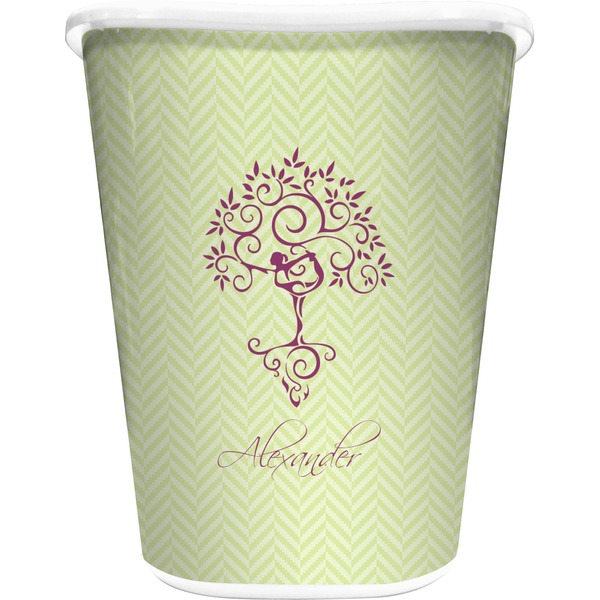 Custom Yoga Tree Waste Basket (Personalized)