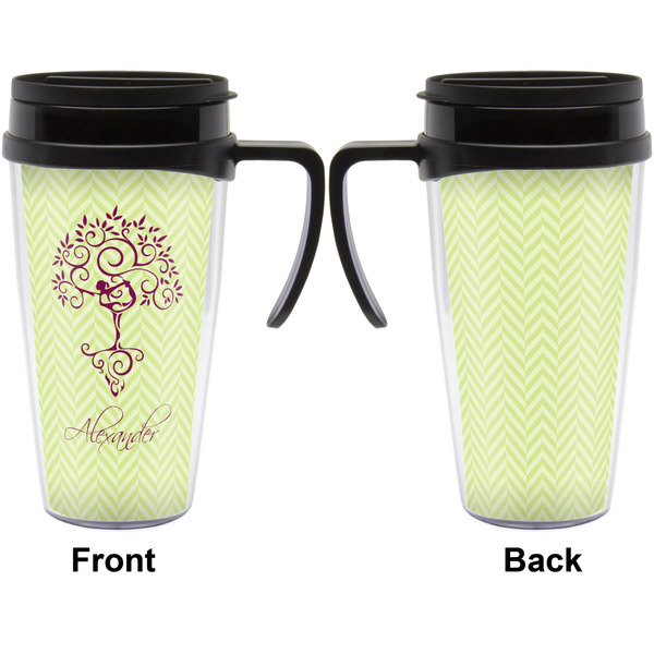 Yoga Tree Travel Mug with Black Handle - Approval