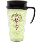 Yoga Tree Acrylic Travel Mug with Handle (Personalized)