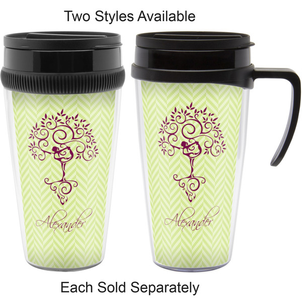 Yoga Tree Travel Mugs - with & without Handle