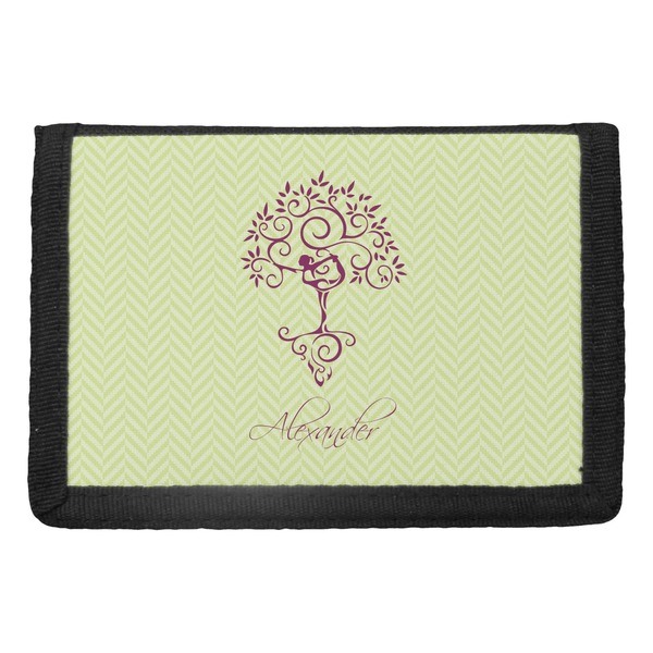 Custom Yoga Tree Trifold Wallet (Personalized)