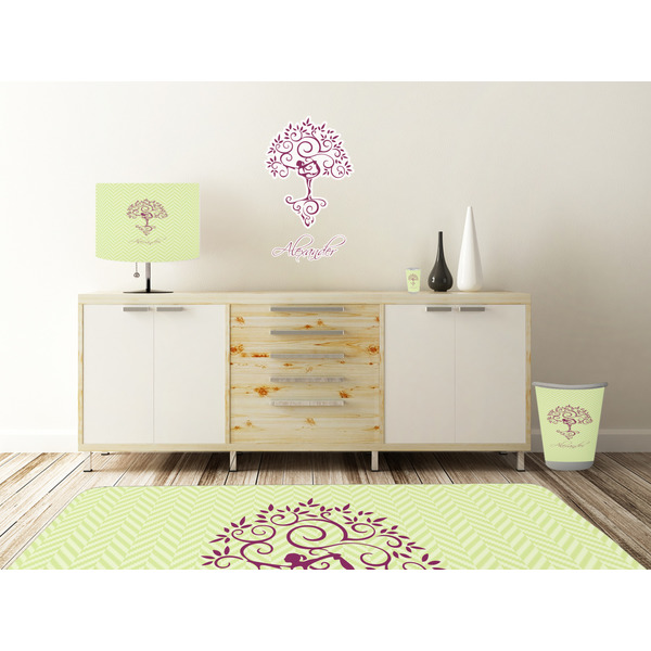Yoga Tree Wall Graphic Decal Wooden Desk