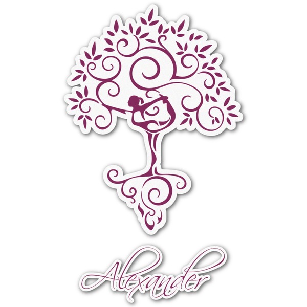 Custom Yoga Tree Graphic Decal - Small (Personalized)