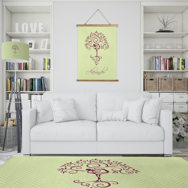 Yoga Tree Wall Hanging Tapestry - Portrait - IN CONTEXT